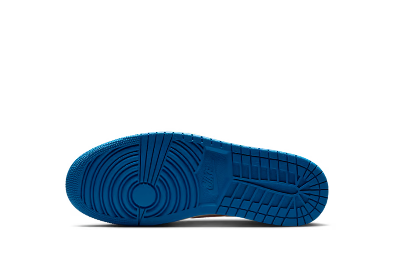 Air Jordan 1 Retro Low SP Fragment x Travis Scott Sail Military Blue