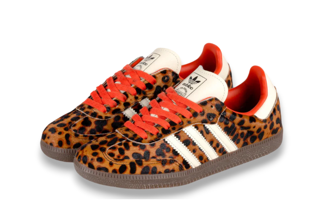 Adidas Samba Preloved Red Leopard Edition