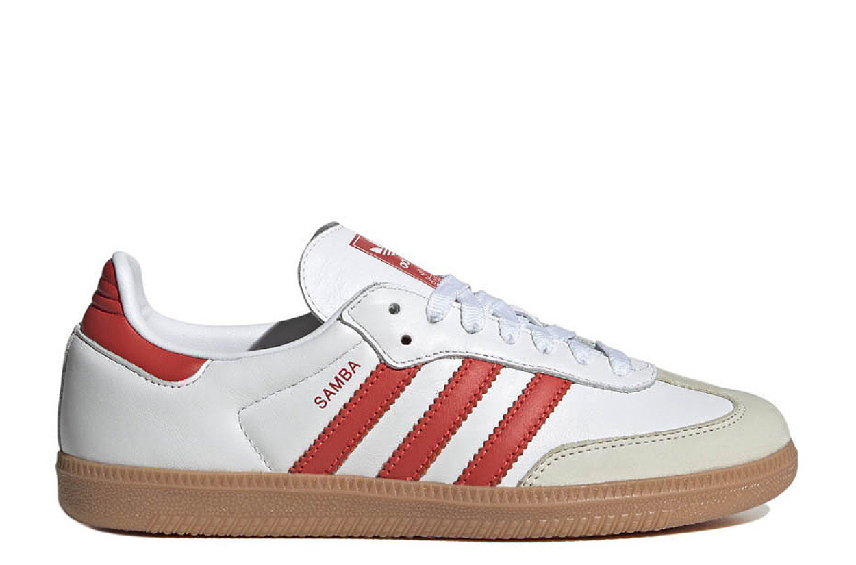 Adidas Samba White Solar Red Gum Edition