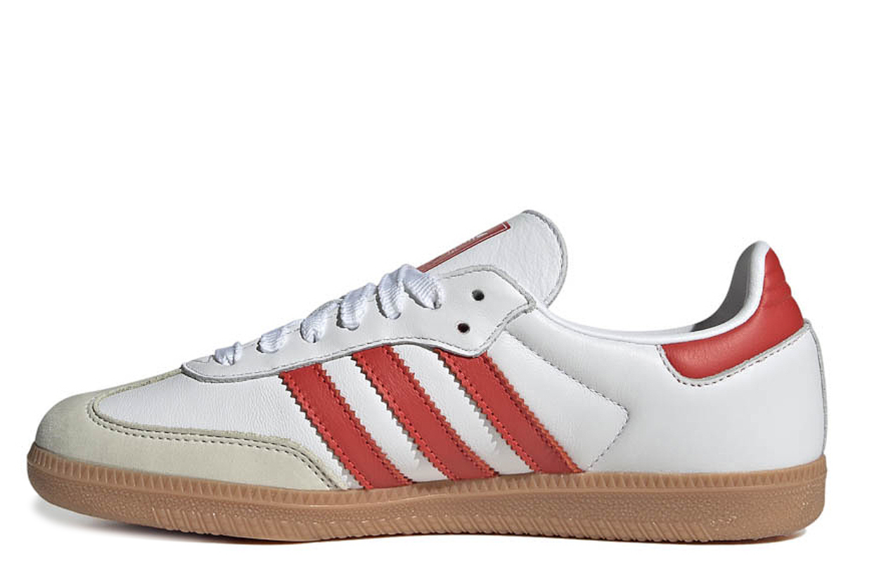 Adidas Samba White Solar Red Gum Edition