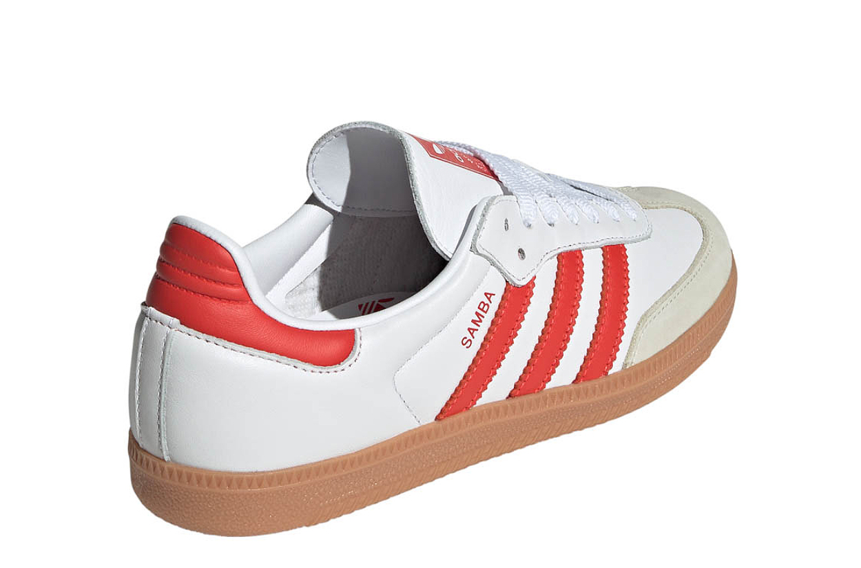 Adidas Samba White Solar Red Gum Edition
