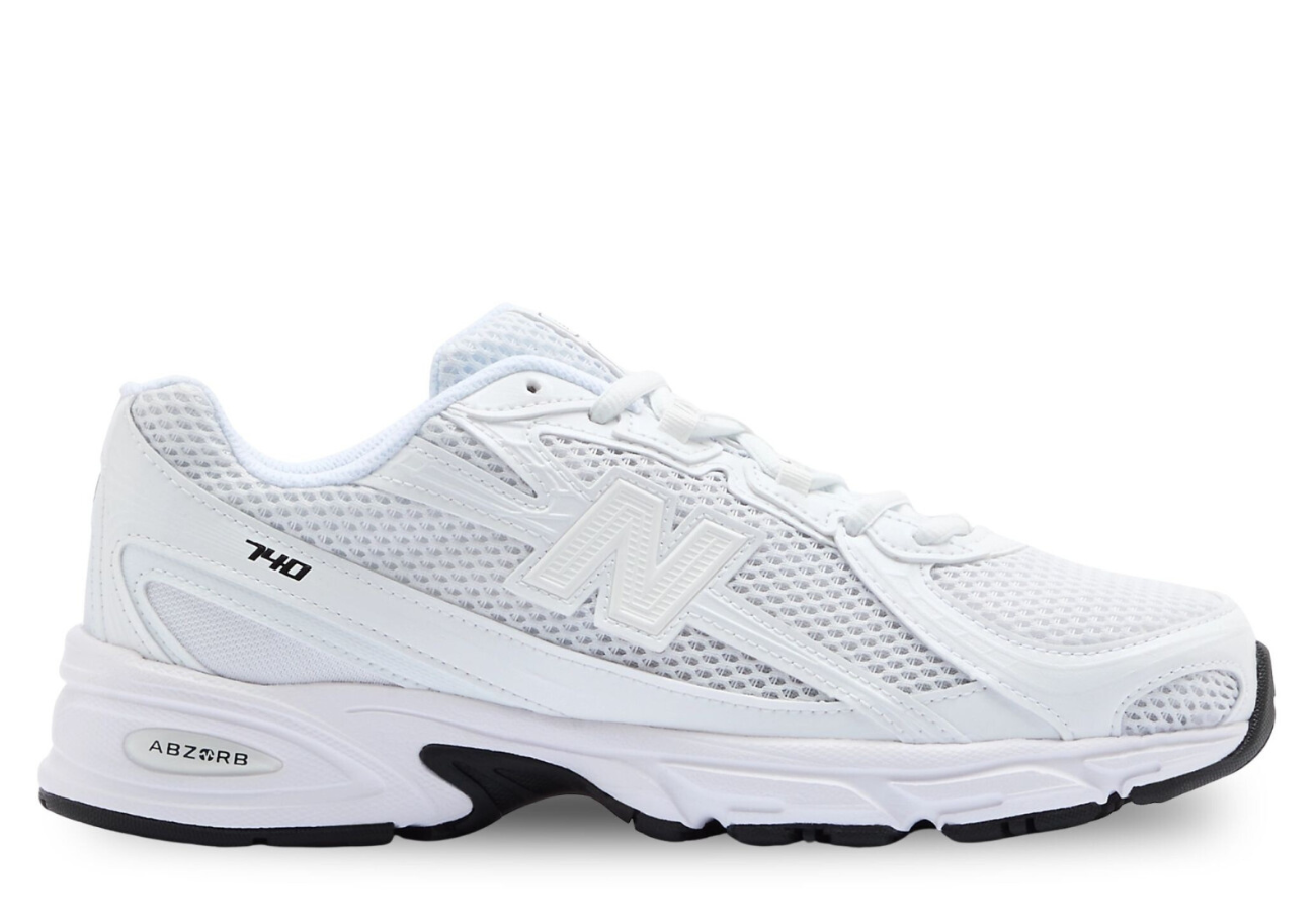 New Balance 740 in Triple White
