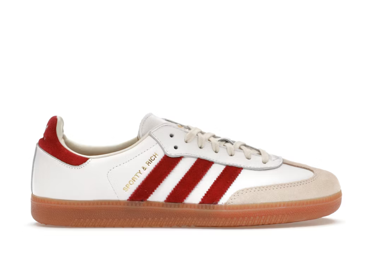 Adidas Samba Sporty & Rich White Collegiate Burgundy