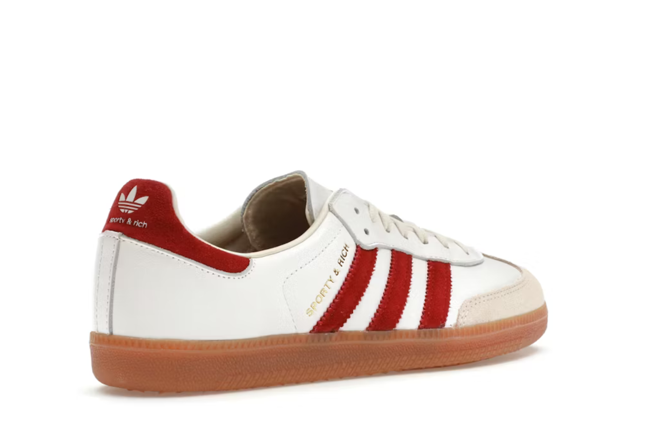 Adidas Samba Sporty & Rich White Collegiate Burgundy